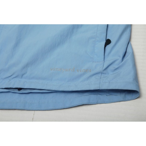 Vineyard Vines Vest Mens Large Light Blue Performance Full Zip Golf Logos - Picture 8 of 13